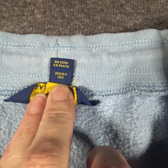 Polo Ralph Lauren Shorts Boys Size M 10/12 Baby Blue Fleece Casual Active Sports - Picture 8 of 8